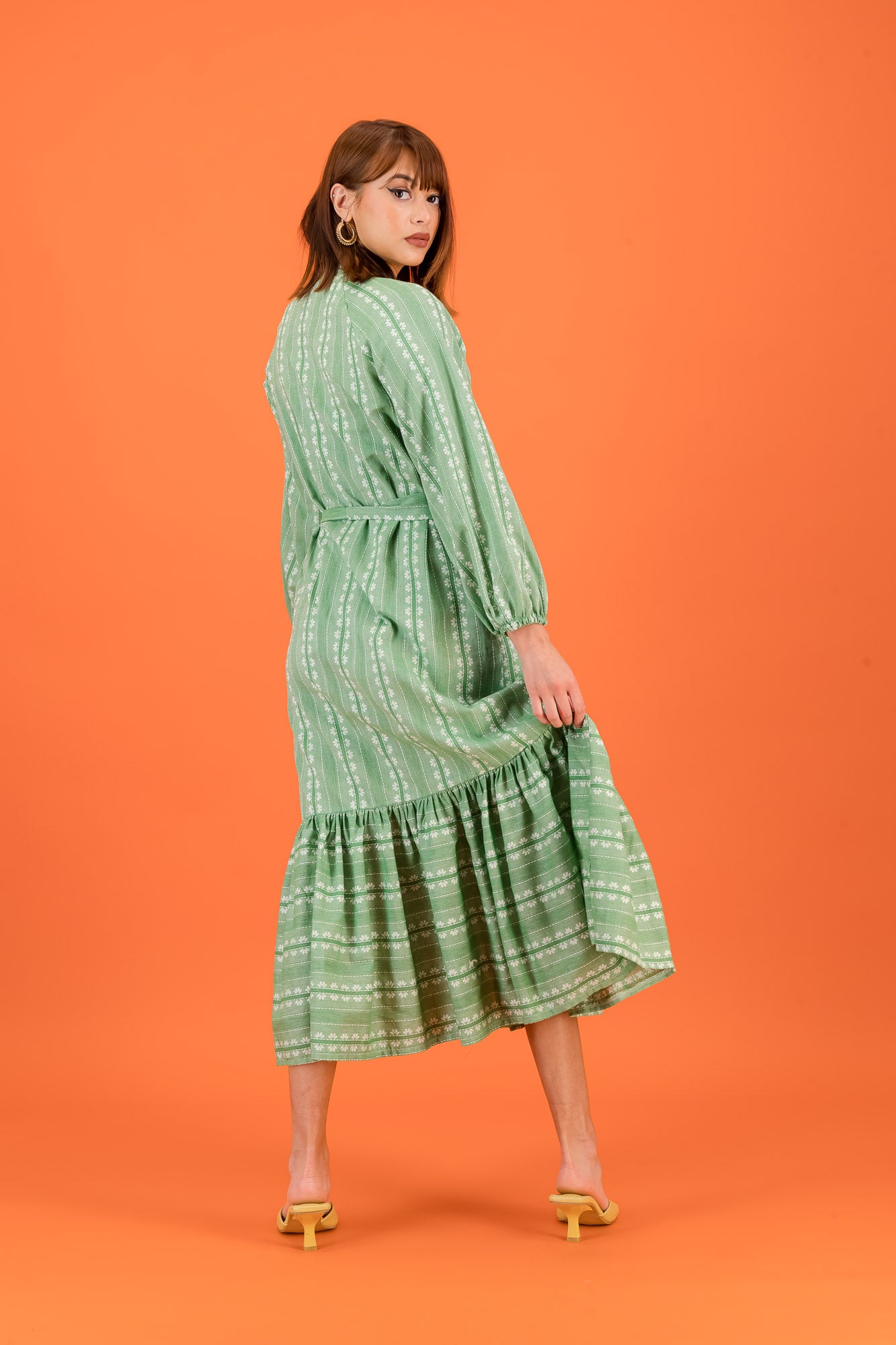RESORT LS - green & white