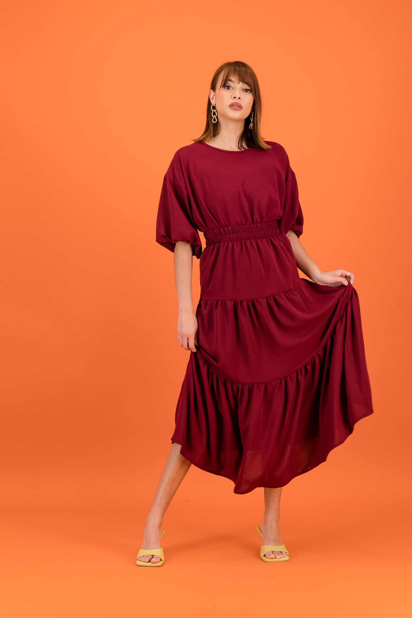 JENNY SKIRT & TOP SET - wine