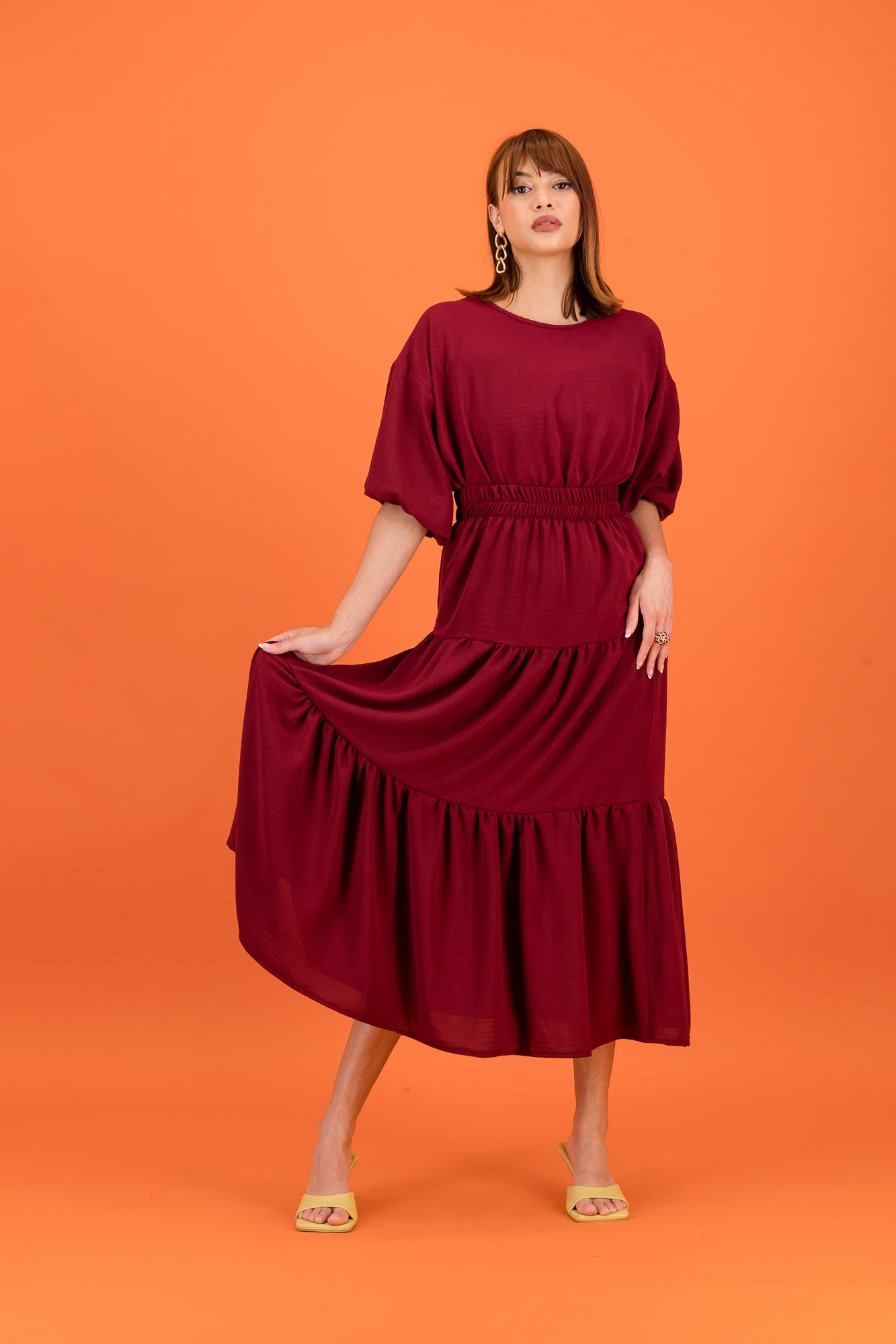 JENNY SKIRT & TOP SET - wine