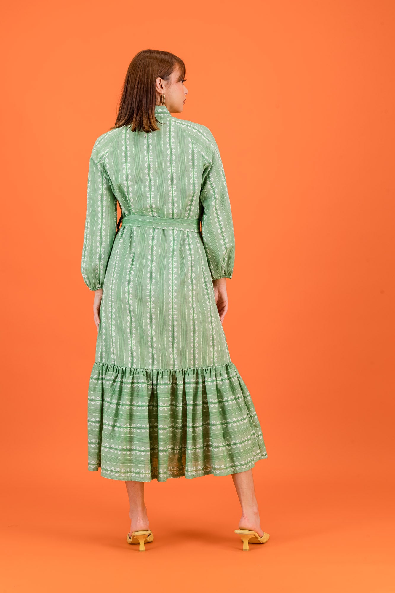 RESORT LS - green & white