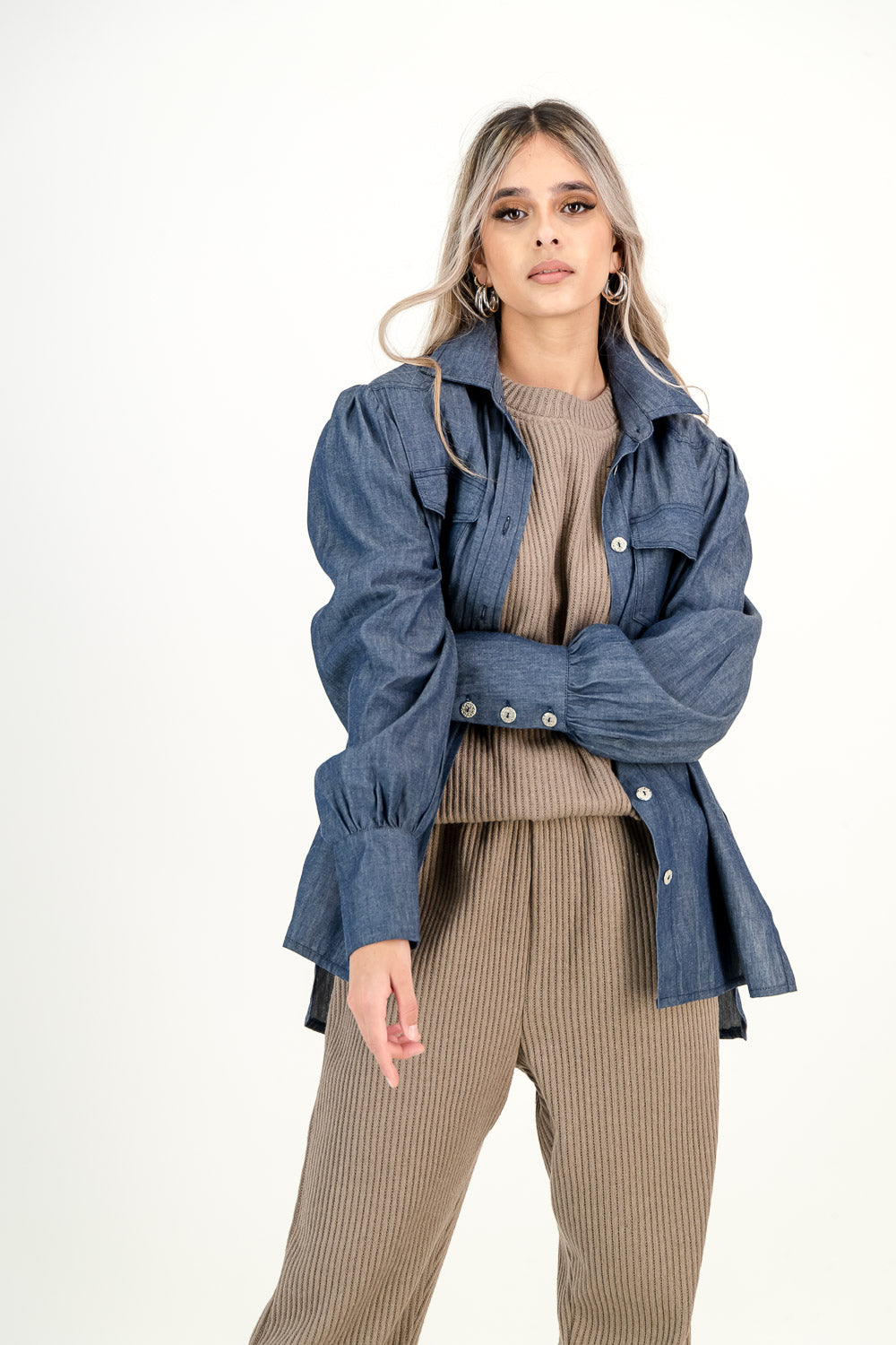 DL ALIA SHIRT - dark wash