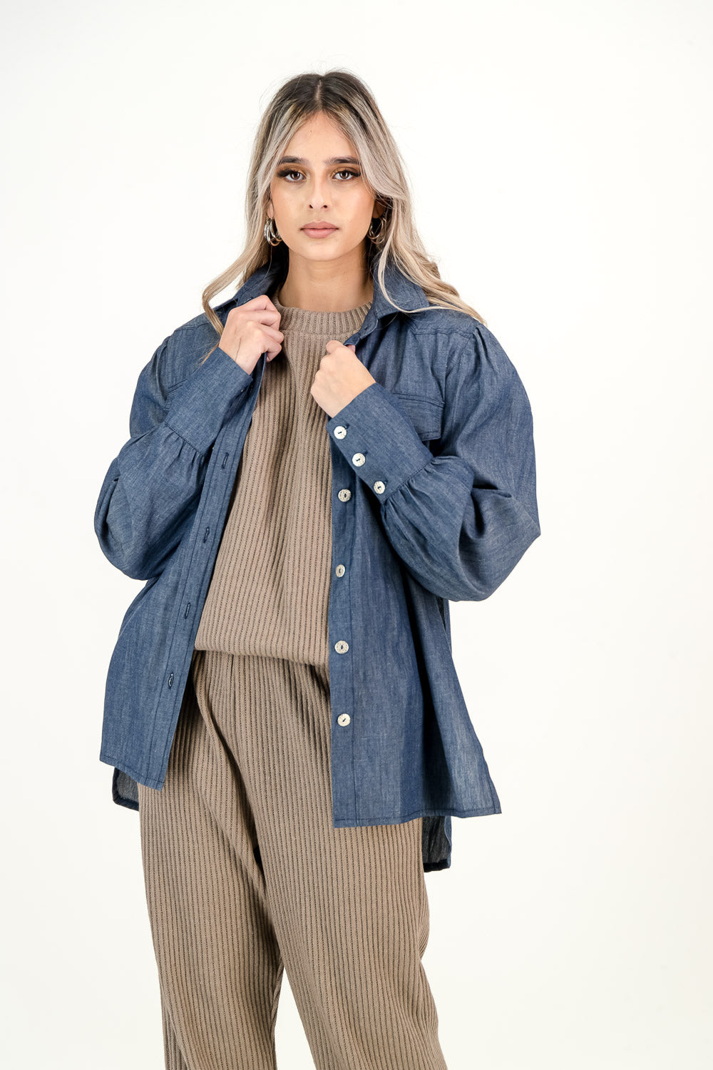 DL ALIA SHIRT - dark wash
