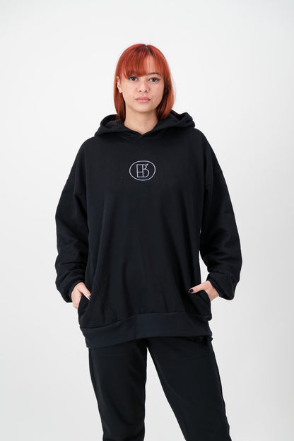 LOGO RUSH LOUNGE SET  - black