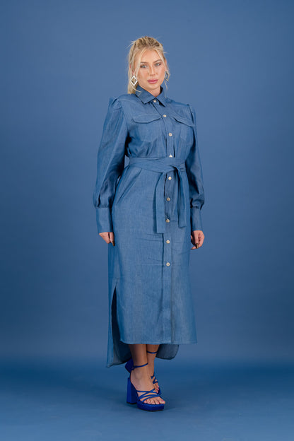 DL ALIA DRESS  - medium wash