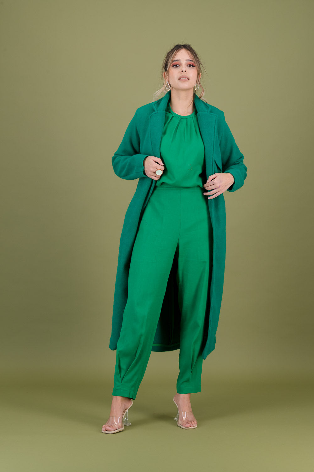 EMMA TRENCH COAT -  green