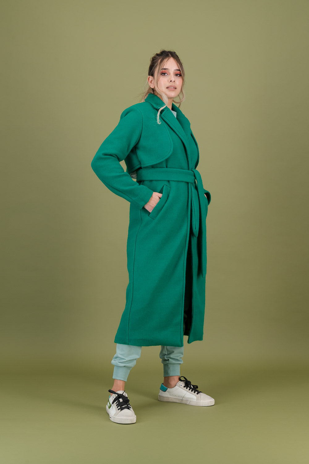 EMMA TRENCH COAT -  green