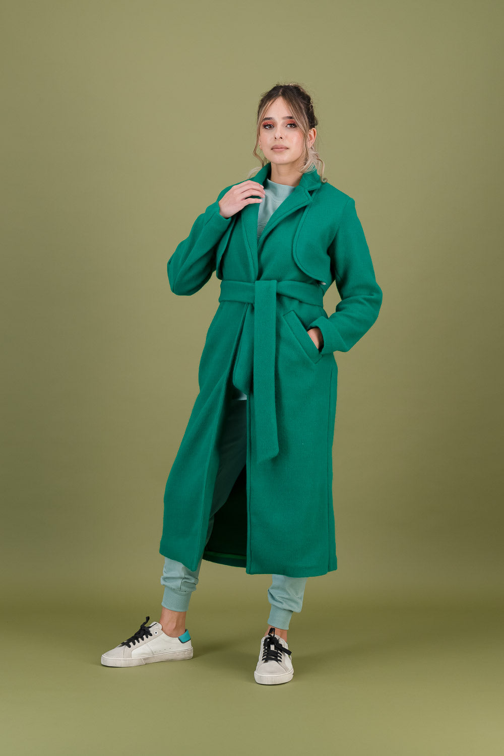 EMMA TRENCH COAT -  green