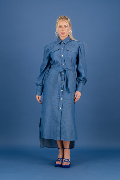 DL ALIA DRESS  - medium wash