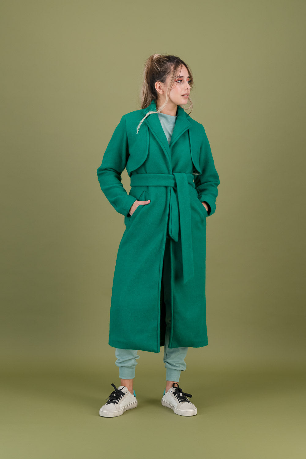 EMMA TRENCH COAT -  green