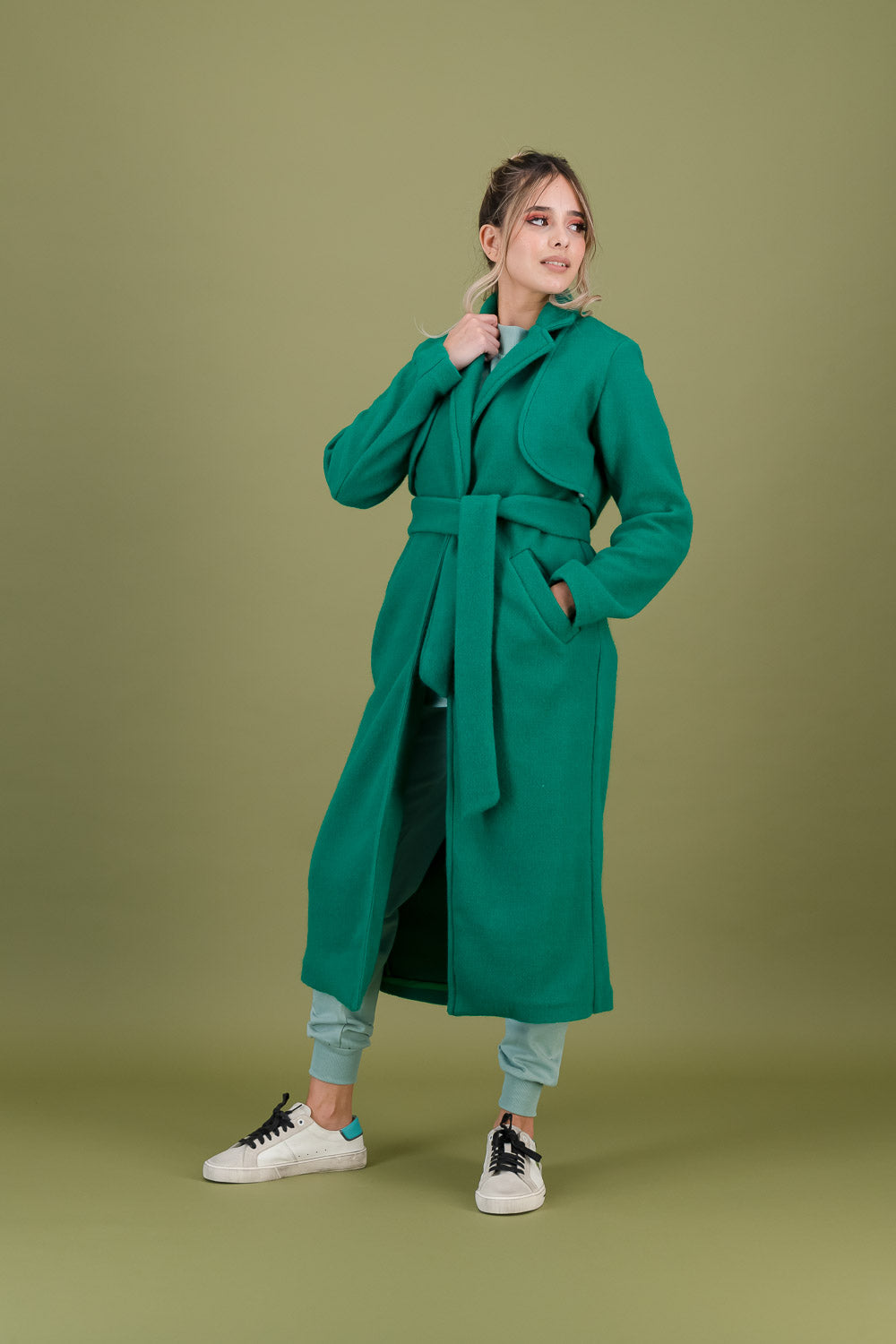 EMMA TRENCH COAT -  green