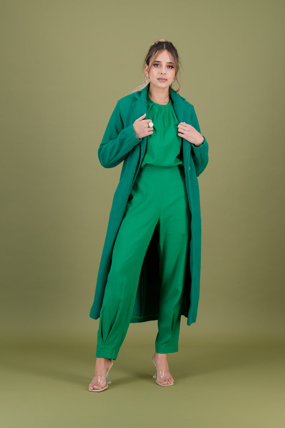 EMMA TRENCH COAT -  green