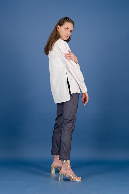 DL ALIA SHIRT   - white